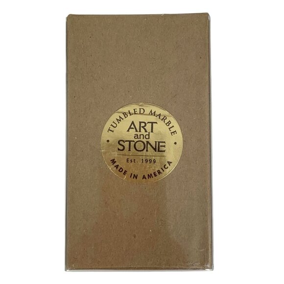 Art & Stone Tumbled Marble Wine Bottle Stopper USA "Creator of the fruit of..." - Picture 2 of 3